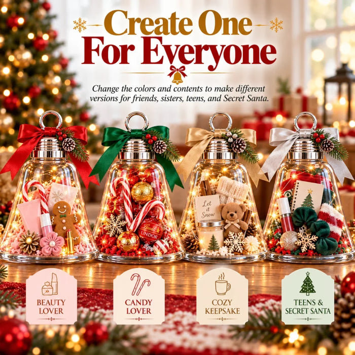 🎄🎁Boîte-cadeau « clochette de Noël » à faire soi-même