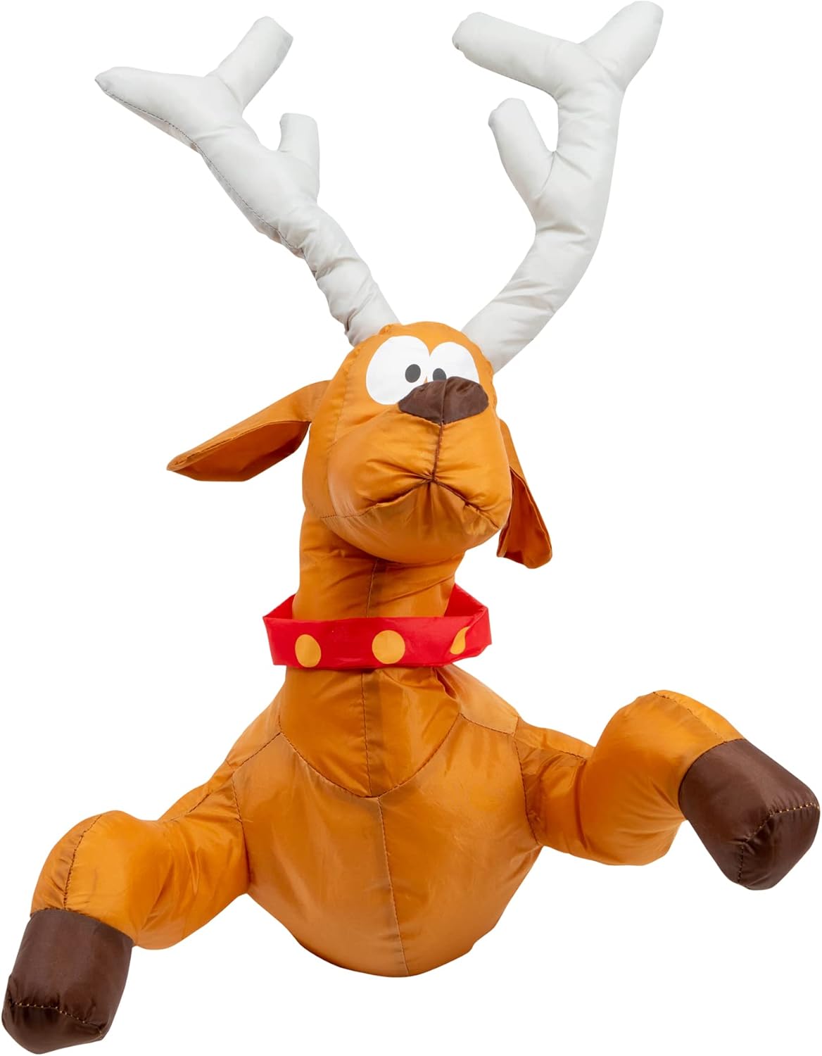 Ensemble de rennes et de pères Noël qui s'écrasent