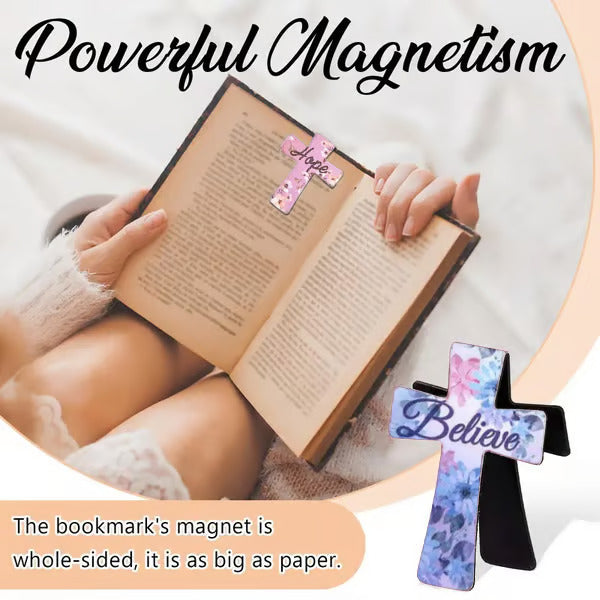 📖magnetic cross bookmarks - Cadeau parfait pour les études bibliques, les enseignants et les étudiants 🌸✝️