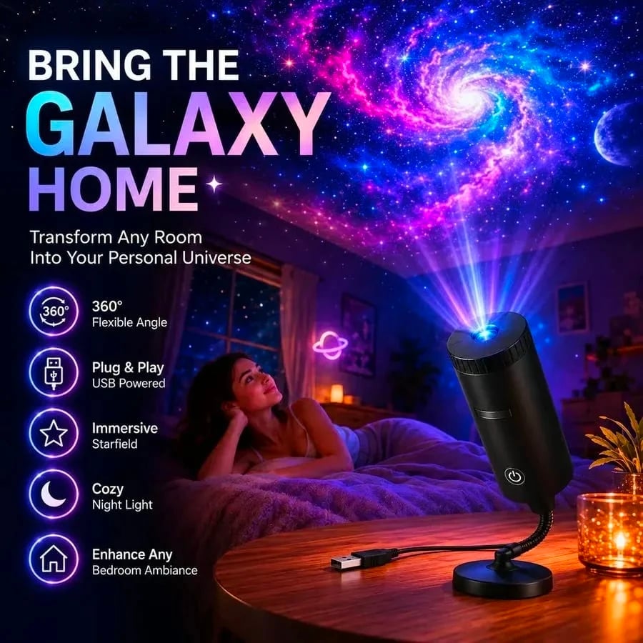 Projecteur de Noël HD « Plug-&-Play » – 6 ou 10 scènes festives