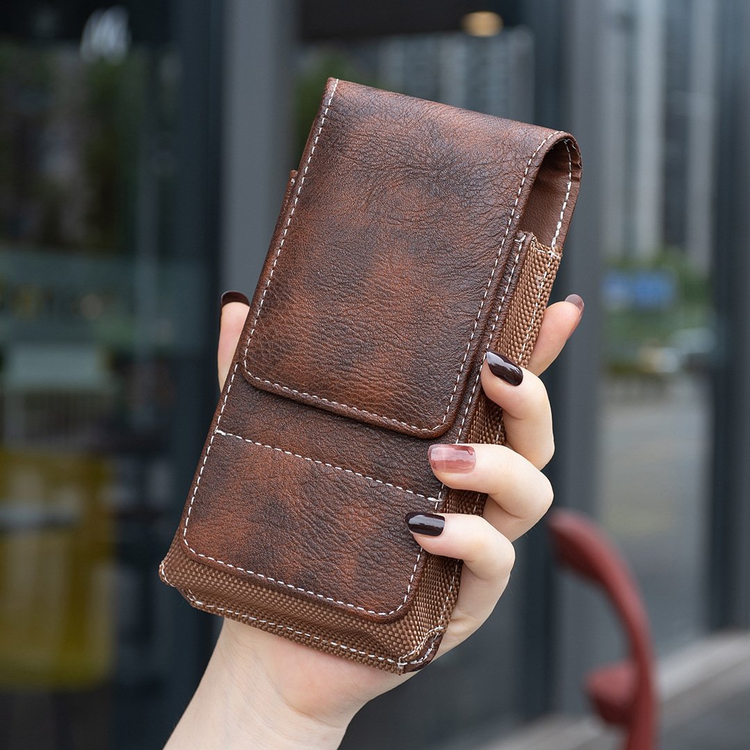 ⚡Grande promotion | Étui pour téléphone portable à porter à la ceinture 📱 Étui en cuir à plusieurs poches avec porte-cartes