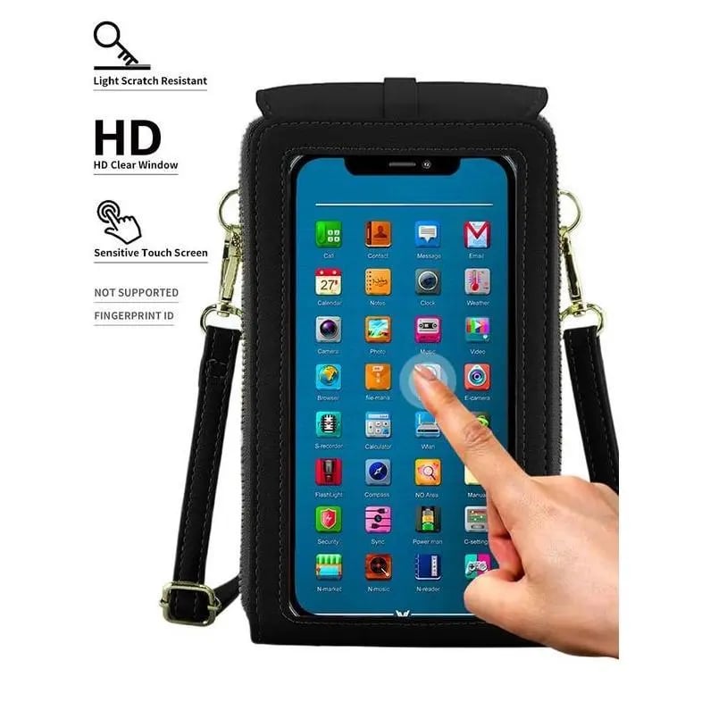 🏆Promotion du dernier jour : 60 % de réduction 👜📱 Portefeuille-étui à bandoulière pour téléphone tactile pour femme, simple et élégant