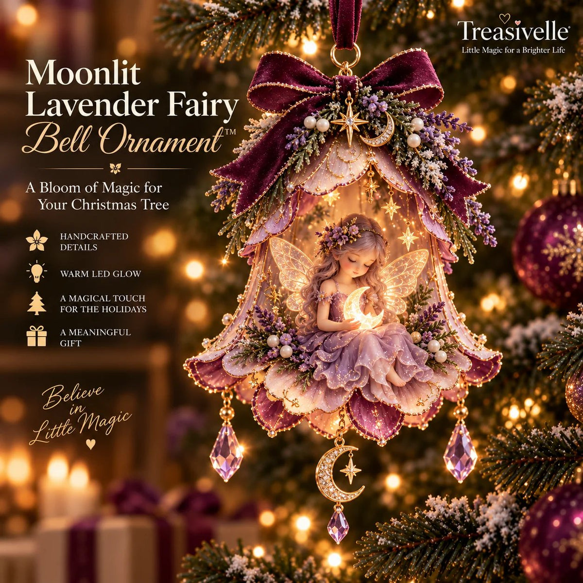 🧚‍♀️✨ Décoration de Noël « Enchanted Fairy Bell »™