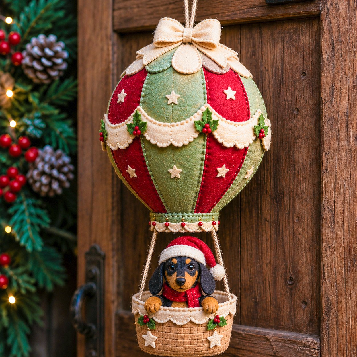 🎈 Kit de bricolage pour réaliser une décoration de Noël en forme de montgolfière à suspendre