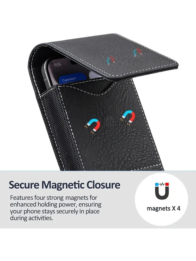 ⚡Grande promotion | Étui pour téléphone portable à porter à la ceinture 📱 Étui en cuir à plusieurs poches avec porte-cartes