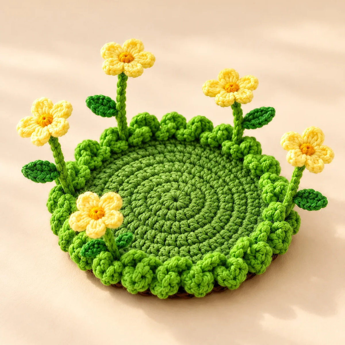 🌸50 % DE RÉDUCTION🌸 Sous-verre floral au crochet fait main | Everlasting Table Art 🌸