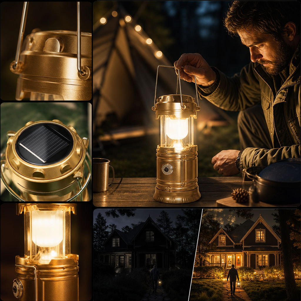 ⏳Offre spéciale à durée limitée : -50 % !!⏰ Lanterne de camping rétractable à énergie solaire Careluxpro ⛺️
