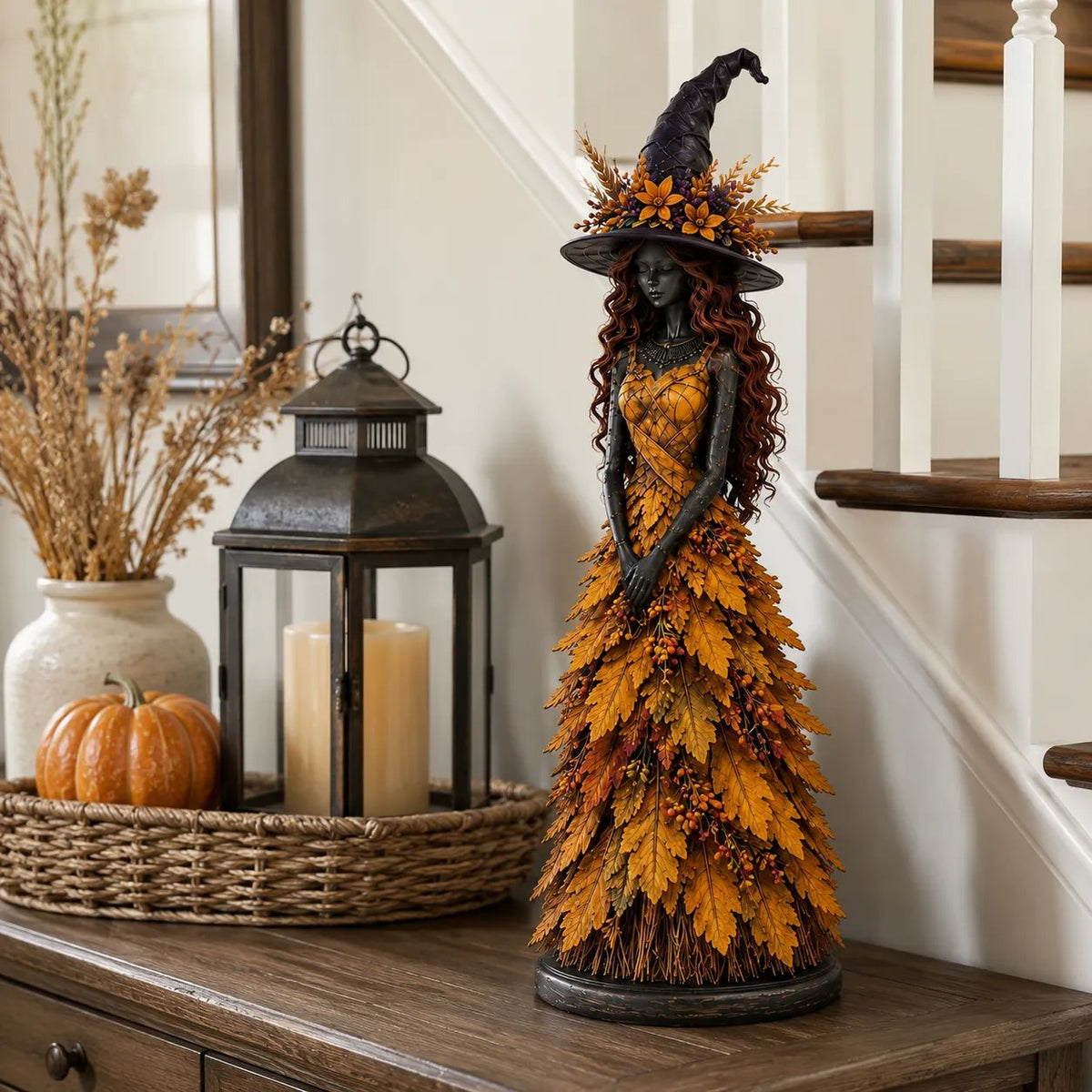 💥DERNIER JOUR : 50 % DE RÉDUCTION - 🧙 Figurine « Sorcière d'automne enchantée » (📦 Achat de 3 articles : livraison gratuite)