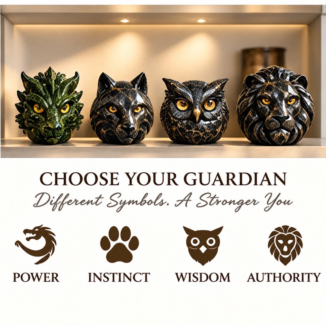 🔥Sculpture en pierre « Animal gardien » de luxe – ✨Élégant objet de décoration d'intérieur et œuvre d'art prête à offrir
