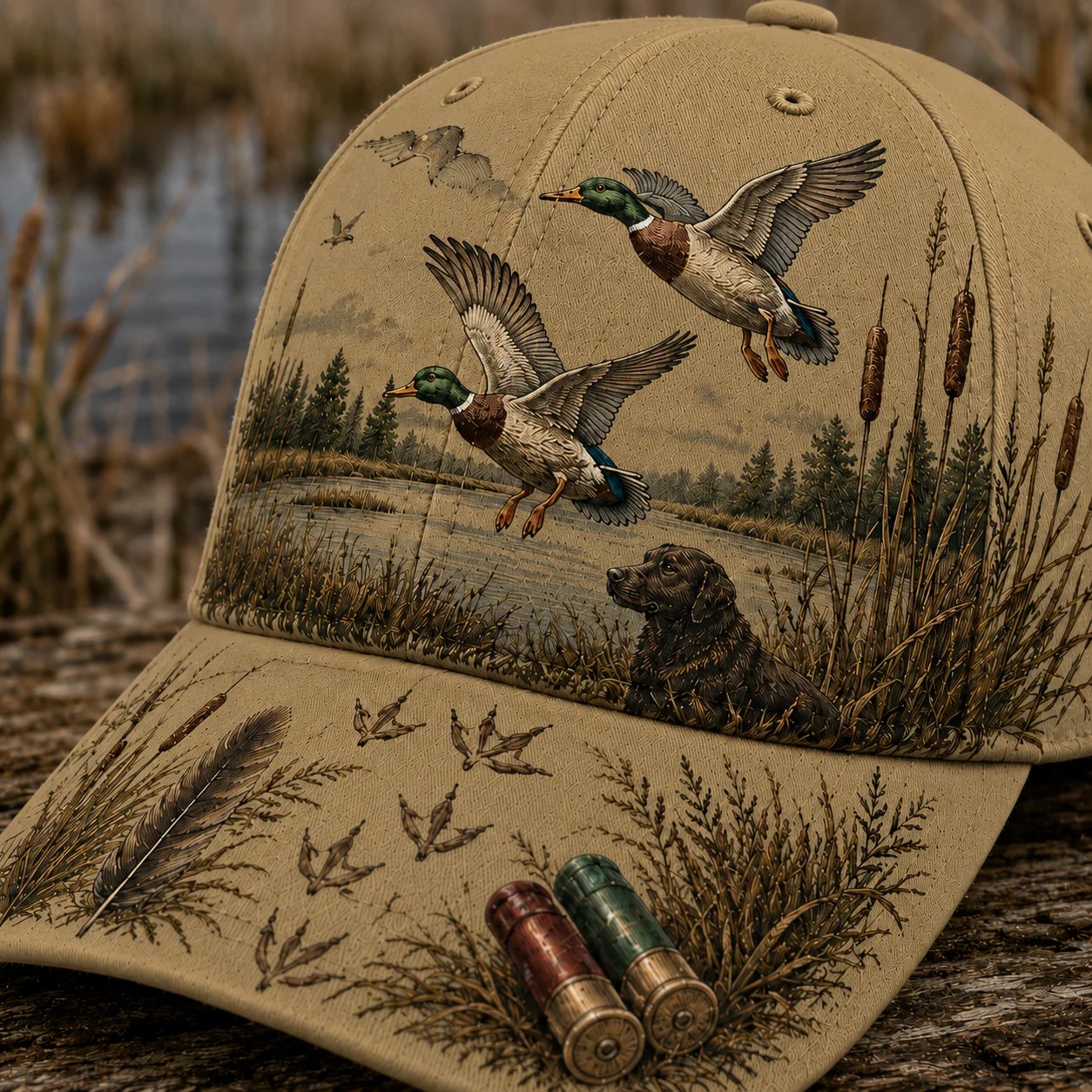 💥 Offre à durée limitée : 50 % de réduction -🦆 Casquette « Wild & Ready » pour la chasse au canard - 100 % coton