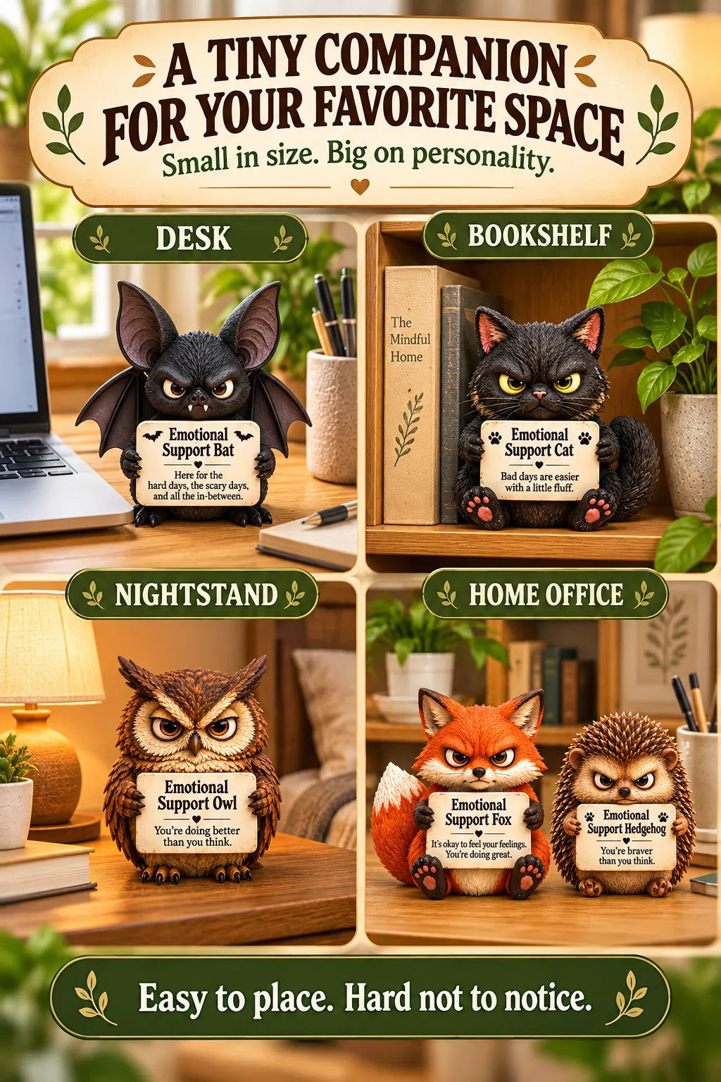 🐾Animaux de soutien émotionnel (5 styles grincheux)
