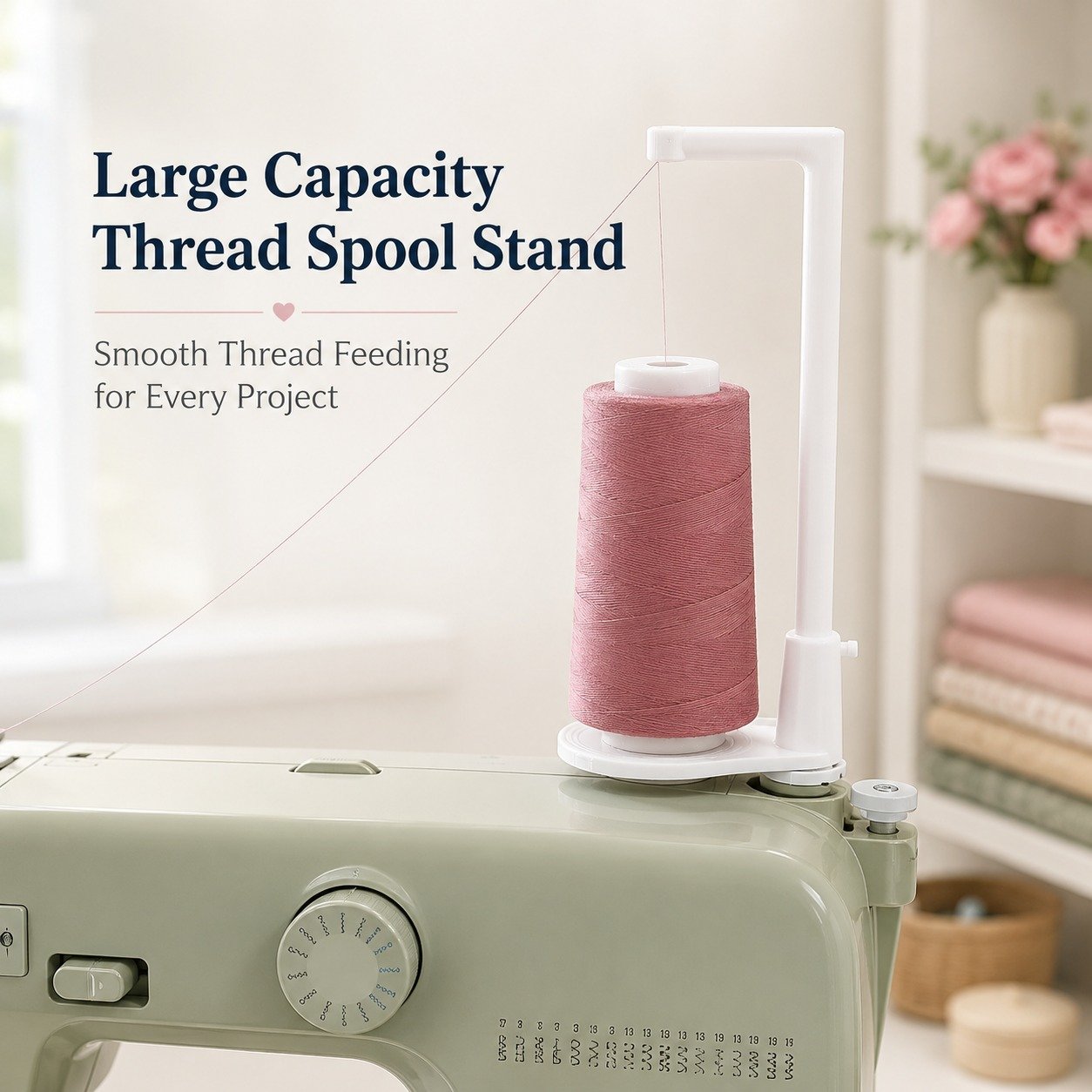 🧵Support pour bobines de fil de grande capacité🪡 (compatible avec la plupart des machines à coudre disponibles sur le marché britannique)