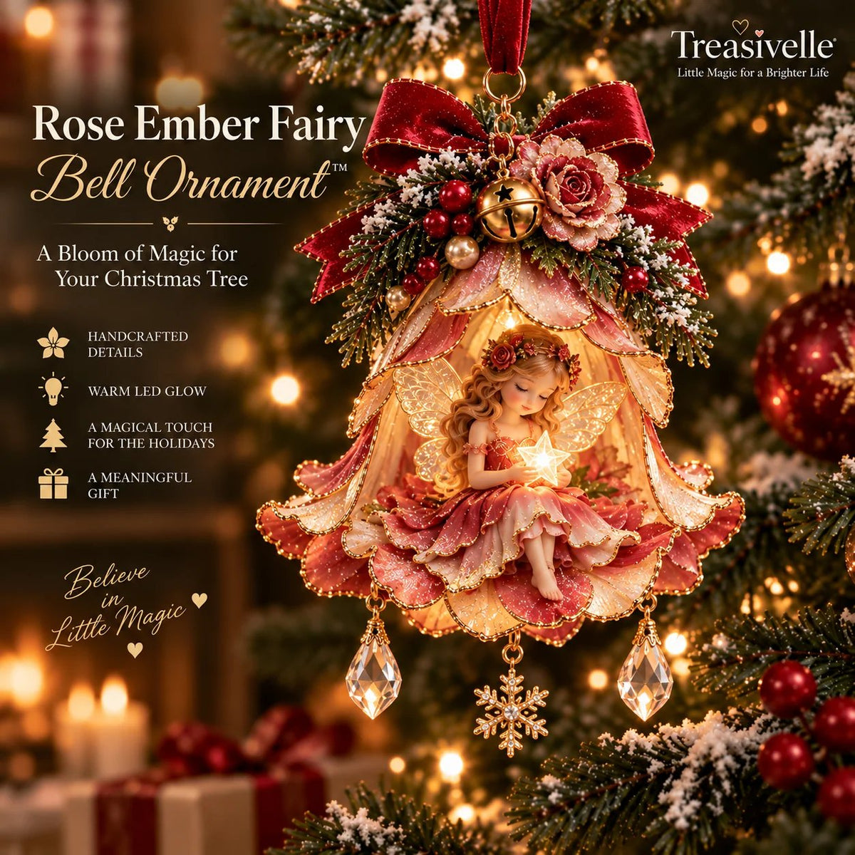 🧚‍♀️✨ Décoration de Noël « Enchanted Fairy Bell »™