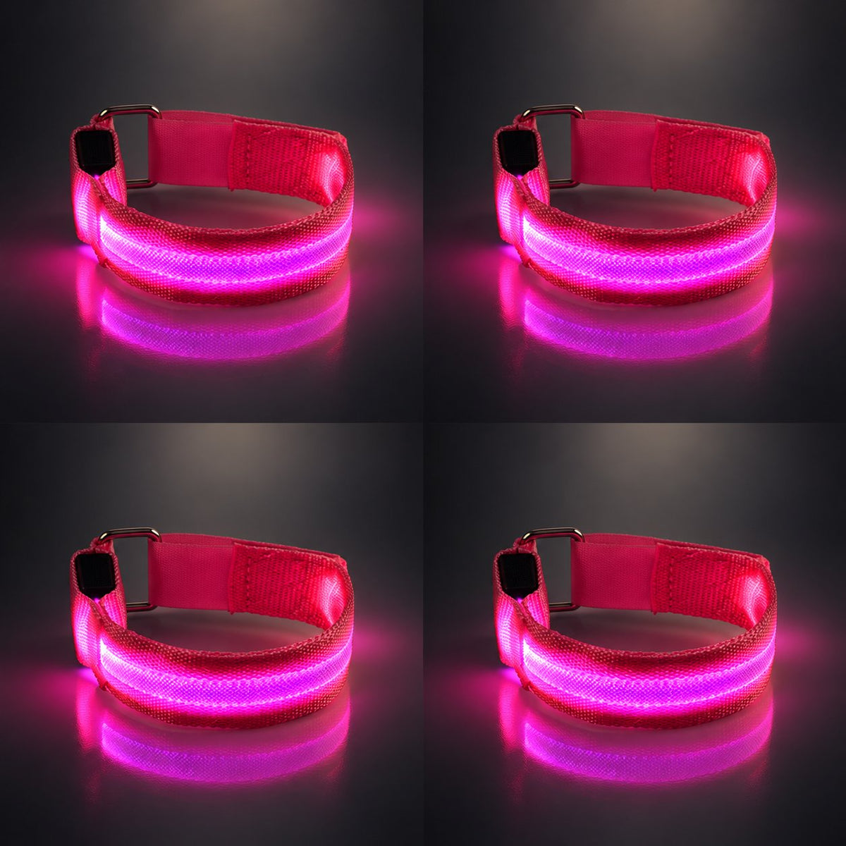 🐎 Sangles de jambe LED pour cheval – Lot de 4 | Feux de sécurité rechargeables pour l'équitation de nuit ✨
