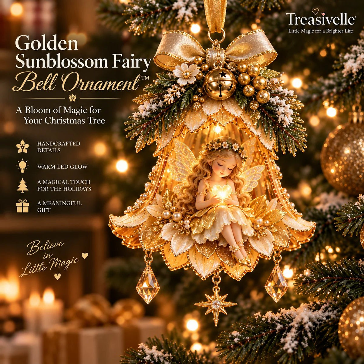 🧚‍♀️✨ Décoration de Noël « Enchanted Fairy Bell »™
