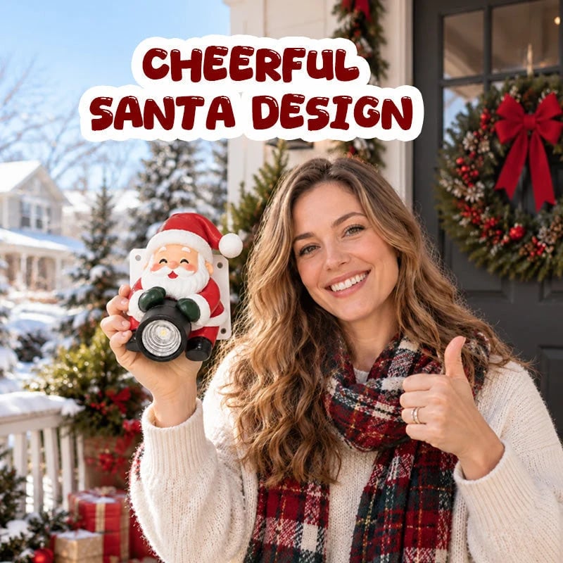 🔥HOT SALE🎅 Santa Christmas Welcome Projector – Festive Holiday Doorway Light with Remote Control ✨