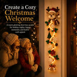🎄 Accroche-porte de Noël lumineux ✨ Décoration festive pour la maison