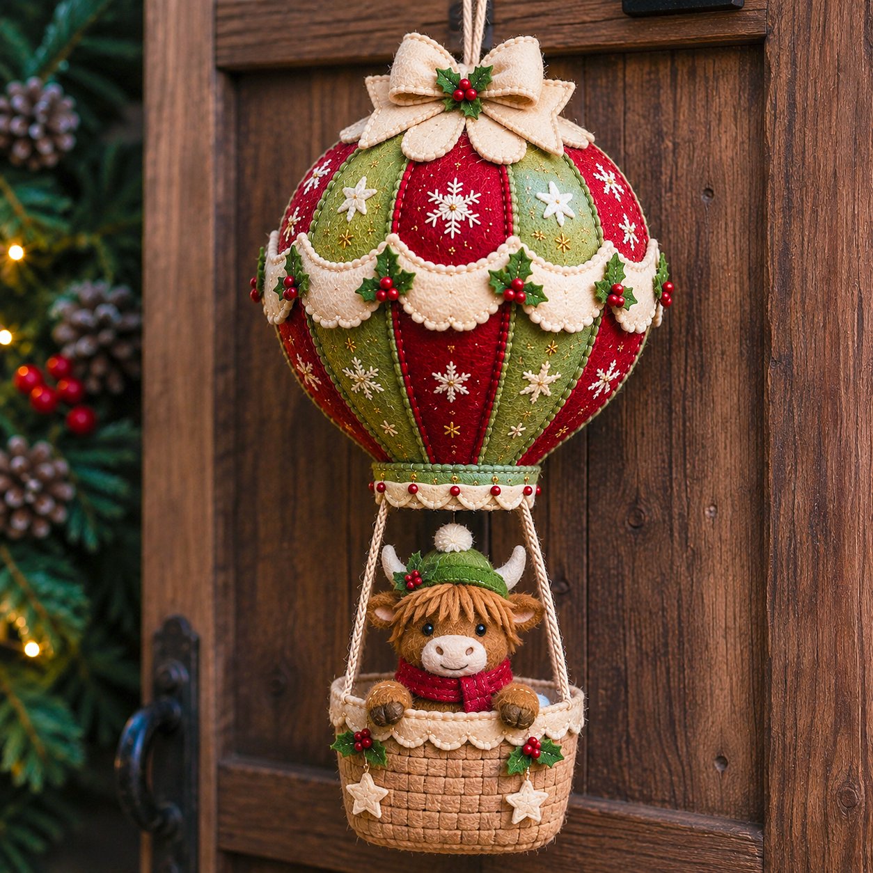 🎈 Kit de bricolage pour réaliser une décoration de Noël en forme de montgolfière à suspendre