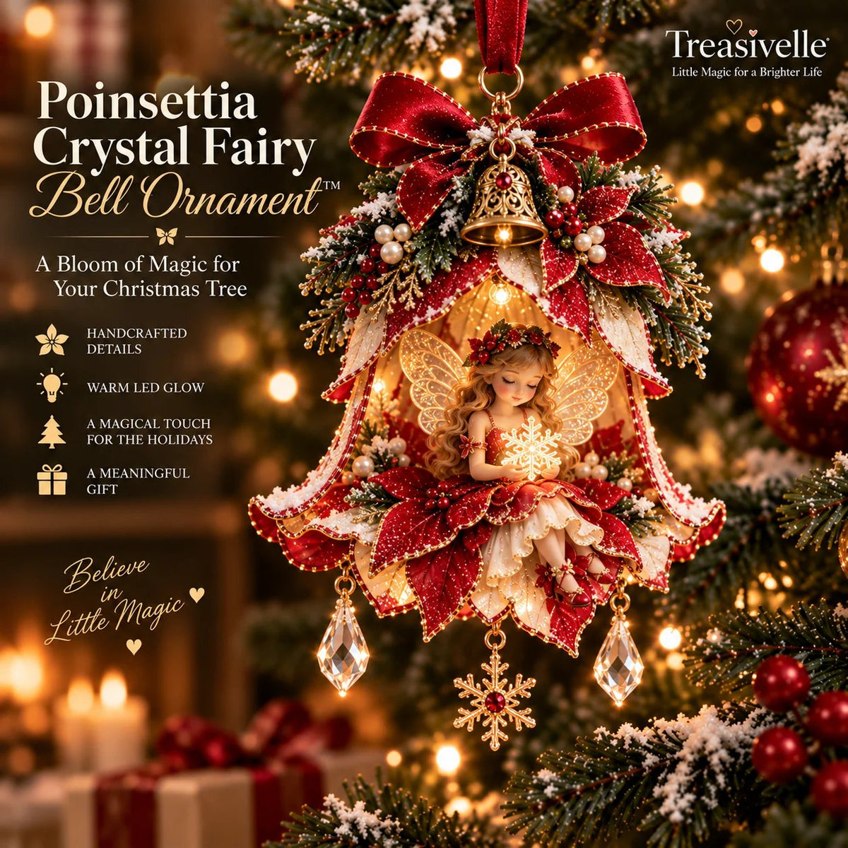 🧚‍♀️✨ Décoration de Noël « Enchanted Fairy Bell »™