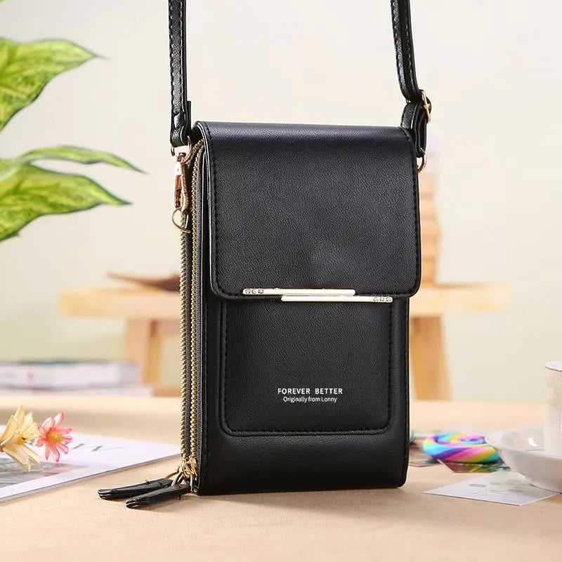 🏆Promotion du dernier jour : 60 % de réduction 👜📱 Portefeuille-étui à bandoulière pour téléphone tactile pour femme, simple et élégant