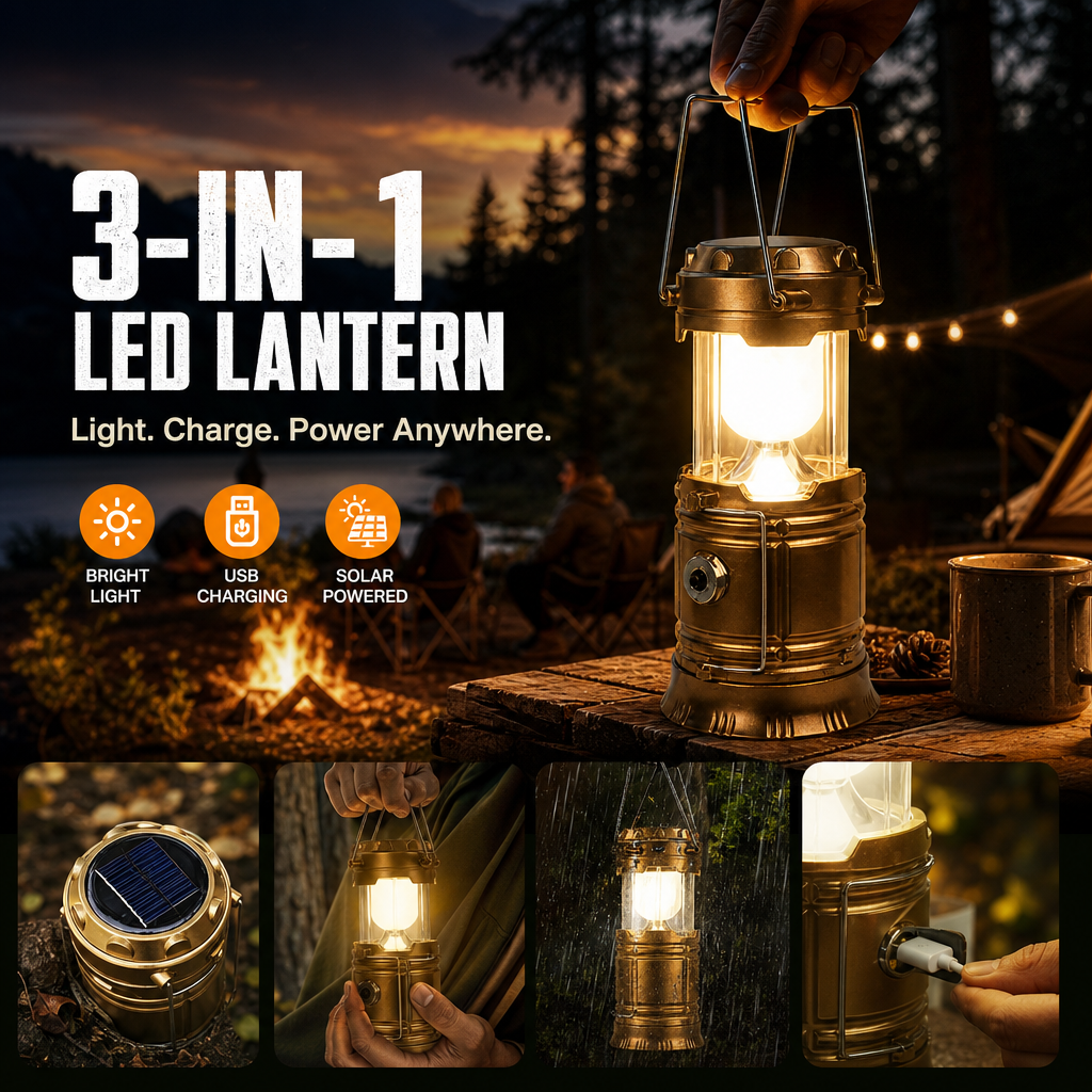 ⏳Offre spéciale à durée limitée : -50 % !!⏰ Lanterne de camping rétractable à énergie solaire Careluxpro ⛺️