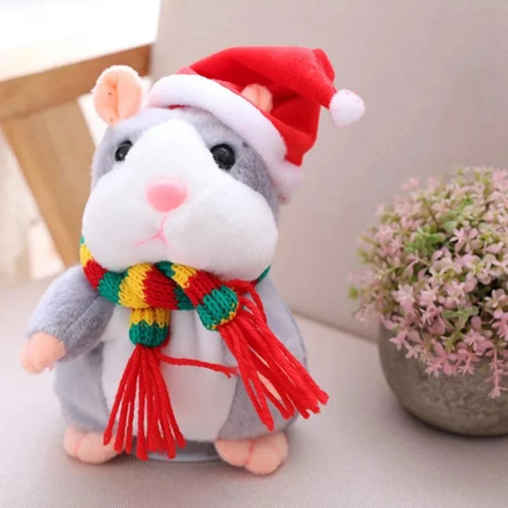Peluche hamster parlante qui vous imite et secoue la tête