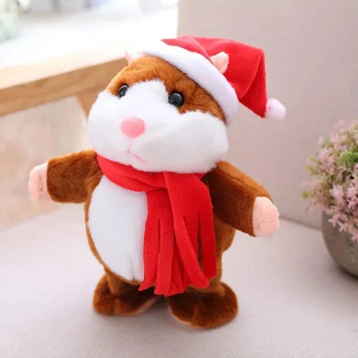 Peluche hamster parlante qui vous imite et secoue la tête