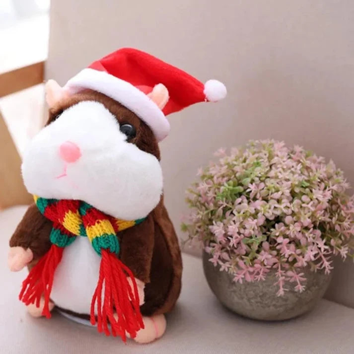 Peluche hamster parlante qui vous imite et secoue la tête