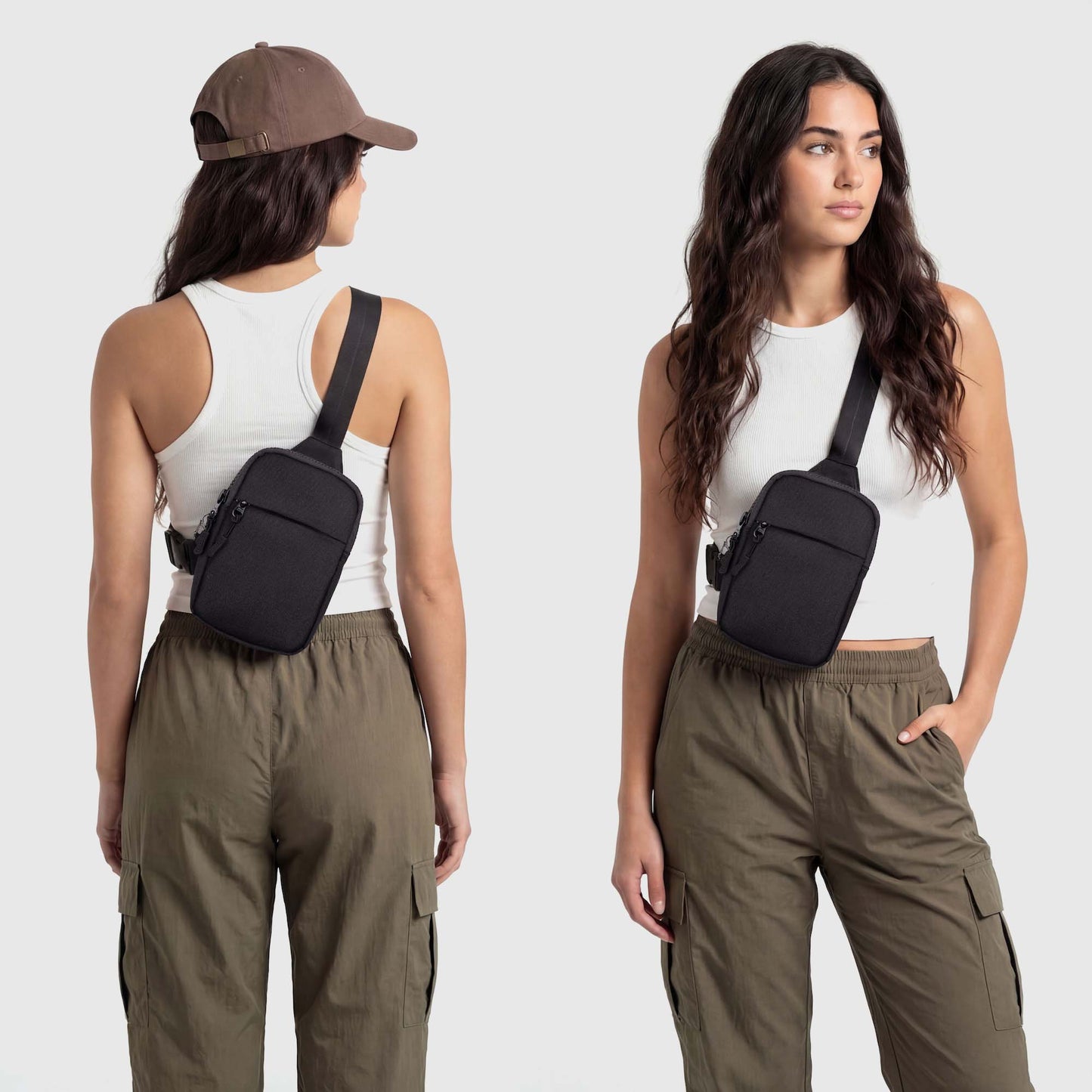 🎒 Sac à bandoulière de voyage 2.0 amélioré | Conception antivol, nylon 500D, protection RFID