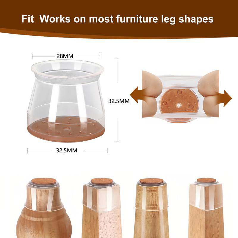 Embouts de pieds de chaise avec coussinets en feutre