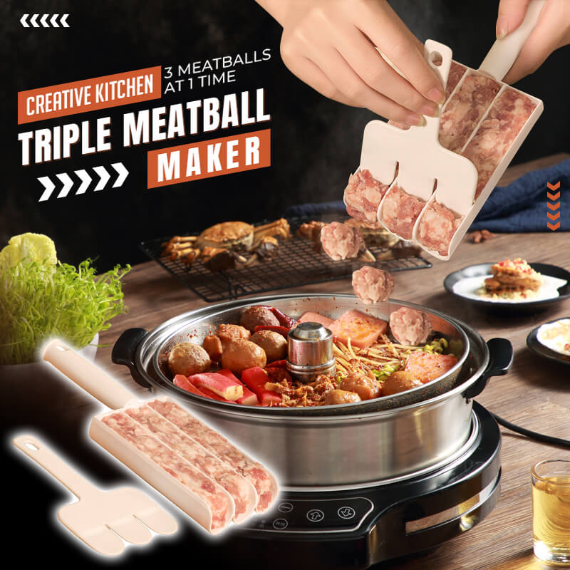 🎁 Achetez-en 1, et vous en aurez 2 gratuits ! 🔥 Moule créatif 3 en 1 pour boulettes de viande – Vous pouvez préparer 3 boulettes de viande parfaites enen gång – Du behöver inte smutsa ner händerna – Ett måste i köket!