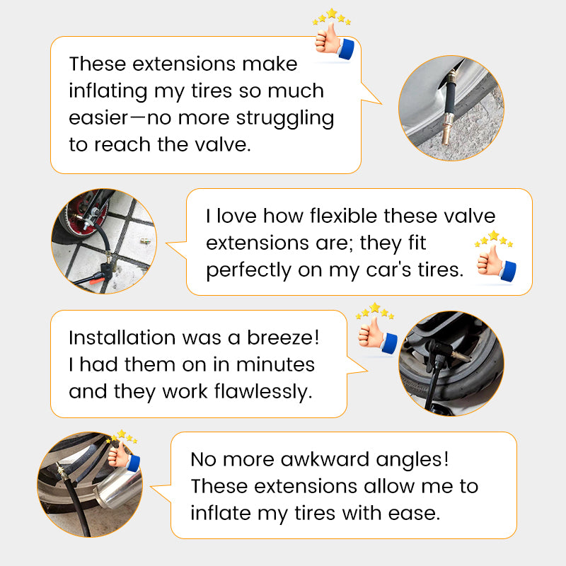 🔥Buy 1, get 1 free🔥Universal flexible valve extension for tyres
