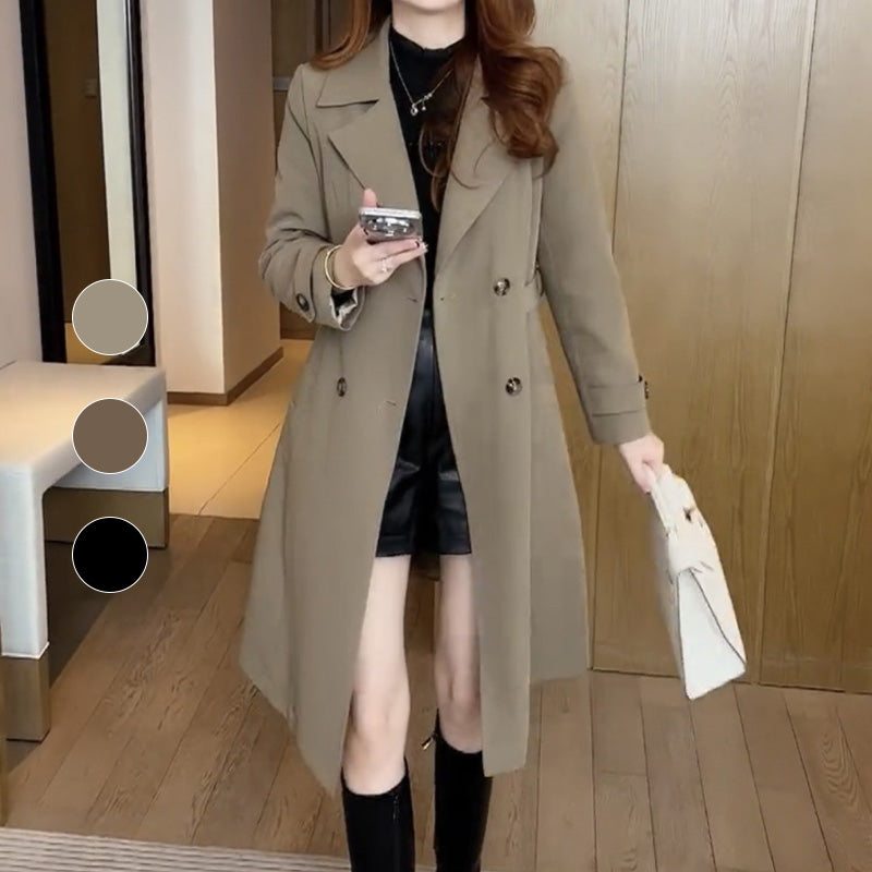 ⏳Spécial à durée limitée⏰Trench-coat élégant doublé en peluche pour femme de haute qualité💖