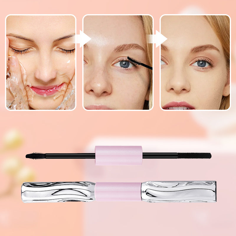 💄1 acheté, 1 offert ! ⚡ Mascara 2-en-1 longue tenue, volumateur et recourbeur – Résistant aux bavures, doux, multifonctionnel ✨