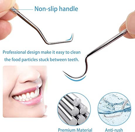 🔥 Aujourd'hui, 50 % DE RÉDUCTION ! Lot de cure-dents réutilisables en acier inoxydable 🦷 Résistants et hygiéniques