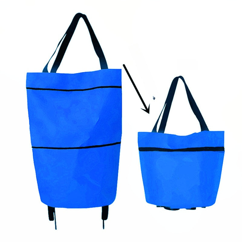 🛒Chariot de courses pliable 2-en-1