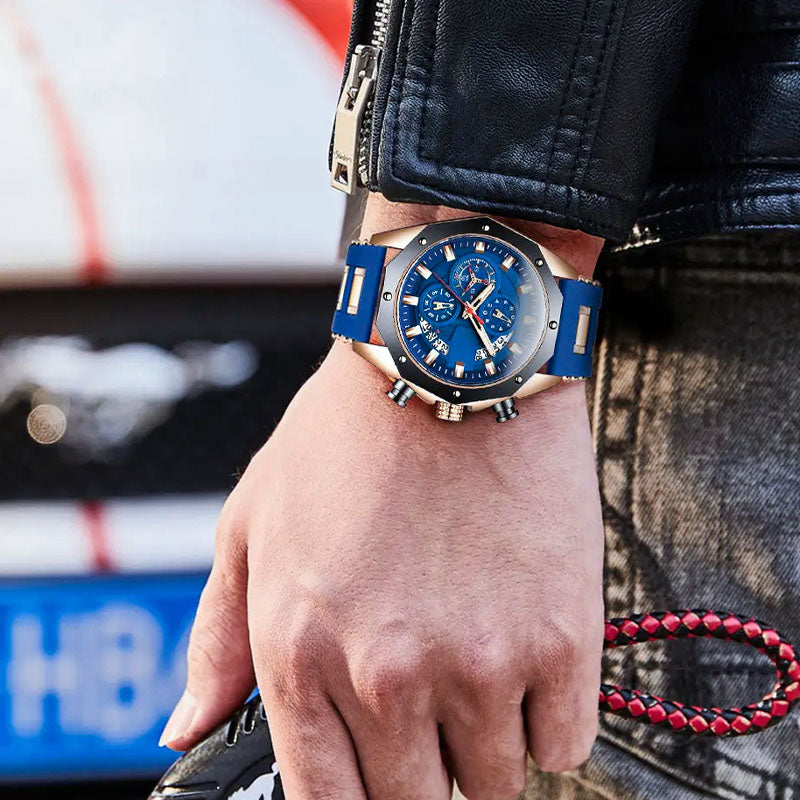 🔥Soldes🔥Montre de travail à quartz avec grand cadran et calendrier