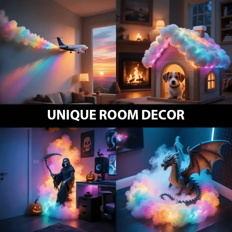 ⏳Spécial à durée limitée⏰Décor lumineux DIY « Nuage d'orage » à LED et alimentation USB🌈☁️