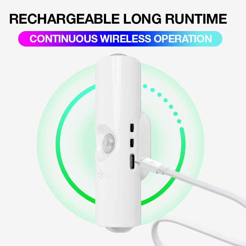 Veilleuse LED intelligente avec détecteur de mouvement, applique murale RGB à intensité variable et couleurs changeantes, éclairage d'ambiance magnétique adhésif rechargeable par USB avec effet dégradé pour chambre à coucher