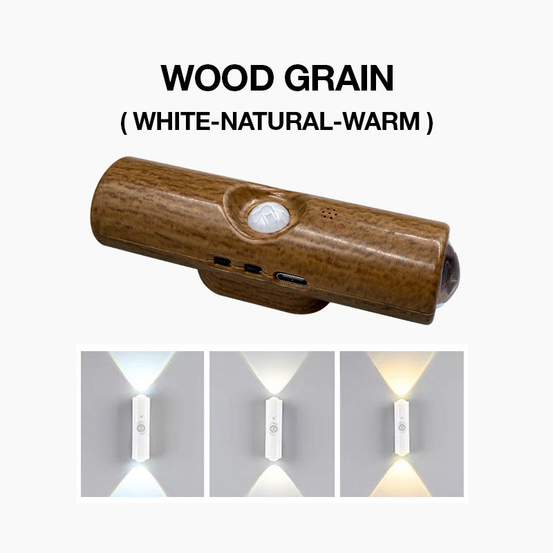 Veilleuse LED intelligente avec détecteur de mouvement, applique murale RGB à intensité variable et couleurs changeantes, éclairage d'ambiance magnétique adhésif rechargeable par USB avec effet dégradé pour chambre à coucher