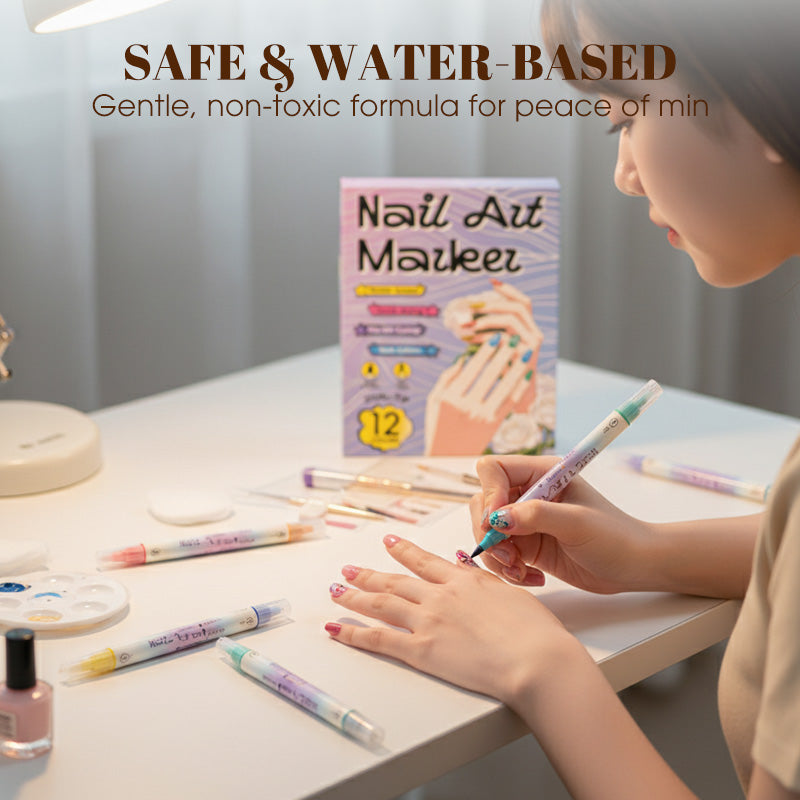 🔥50 % de réduction⏰Coffret de stylos à nail art à double pointe
