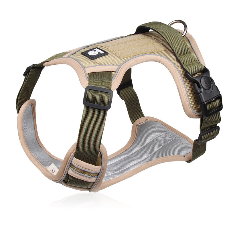 🦮 Harnais anti-traction pour chien avec laisse et collier, équipé de LED