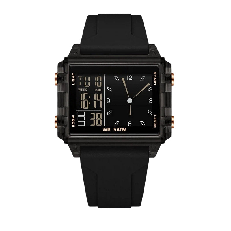 ⏳Offre spéciale à durée limitée⏰Montre numérique transparente étanche – étanchéité à 50 m, écran luminescent, affichage hybride ✨