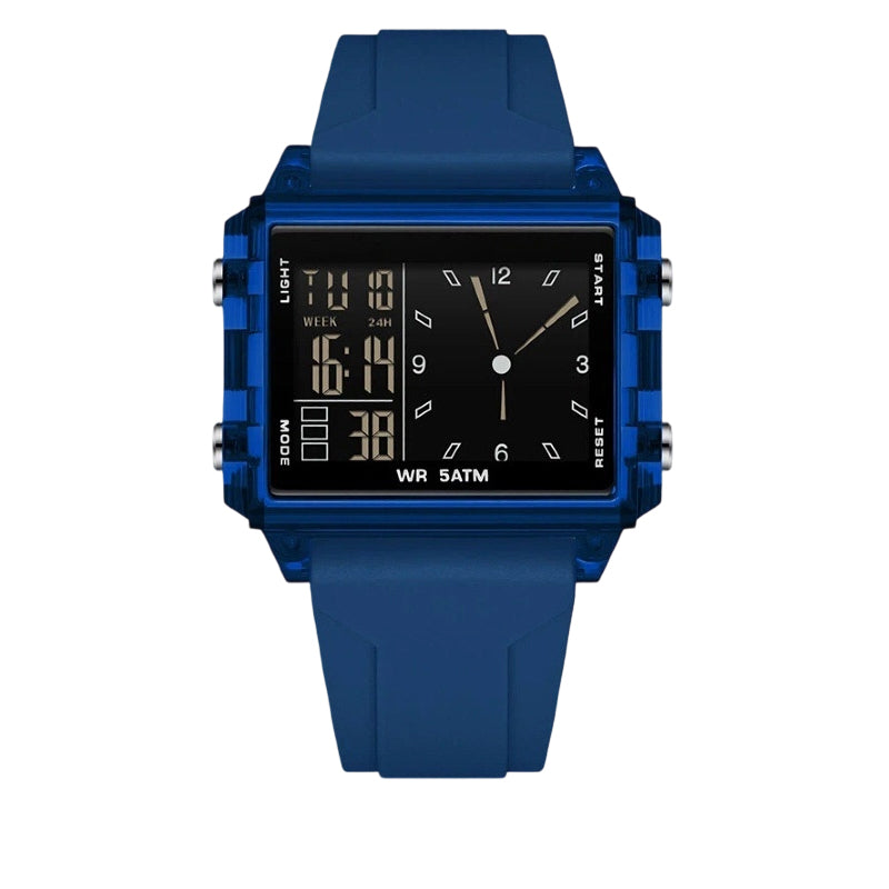 ⏳Offre spéciale à durée limitée⏰Montre numérique transparente étanche – étanchéité à 50 m, écran luminescent, affichage hybride ✨