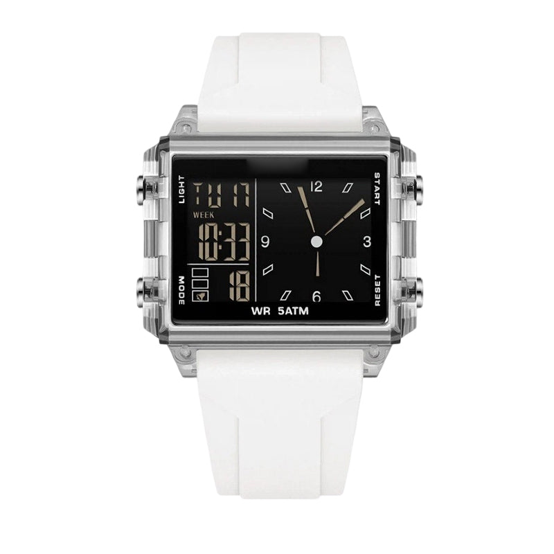 ⏳Offre spéciale à durée limitée⏰Montre numérique transparente étanche – étanchéité à 50 m, écran luminescent, affichage hybride ✨