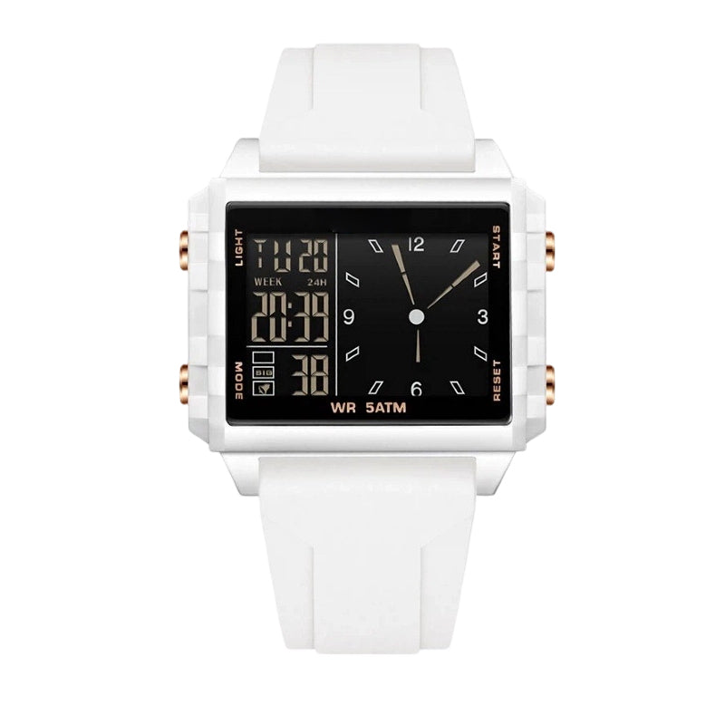 ⏳Offre spéciale à durée limitée⏰Montre numérique transparente étanche – étanchéité à 50 m, écran luminescent, affichage hybride ✨
