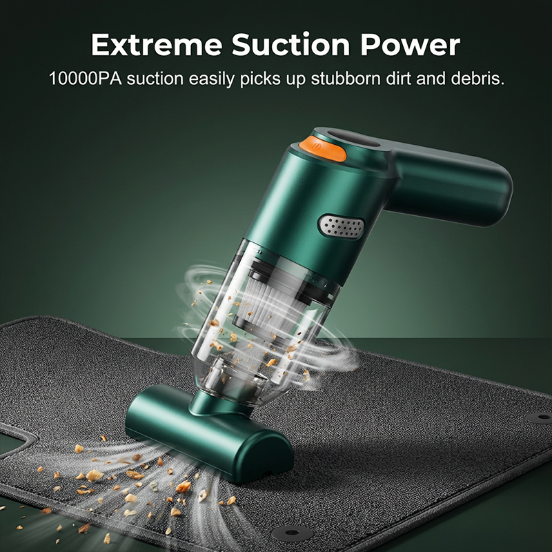 Kit d'aspirateur sans fil haute puissance pour voiture 🚗 Puissance d'aspiration élevée 💨 Aspirateur à main rechargeable ⚡ Kit complet d'accessoires pour le nettoyage de l'habitacle