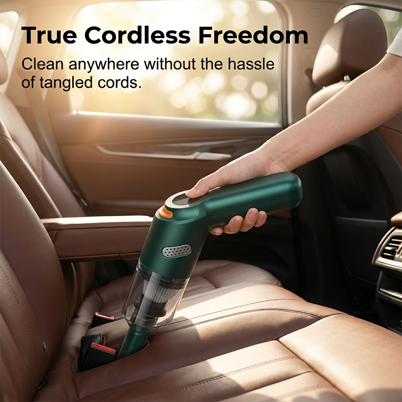 Kit d'aspirateur sans fil haute puissance pour voiture 🚗 Puissance d'aspiration élevée 💨 Aspirateur à main rechargeable ⚡ Kit complet d'accessoires pour le nettoyage de l'habitacle