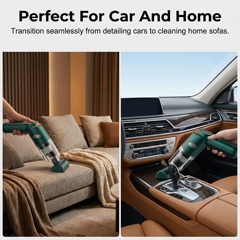 Kit d'aspirateur sans fil haute puissance pour voiture 🚗 Puissance d'aspiration élevée 💨 Aspirateur à main rechargeable ⚡ Kit complet d'accessoires pour le nettoyage de l'habitacle