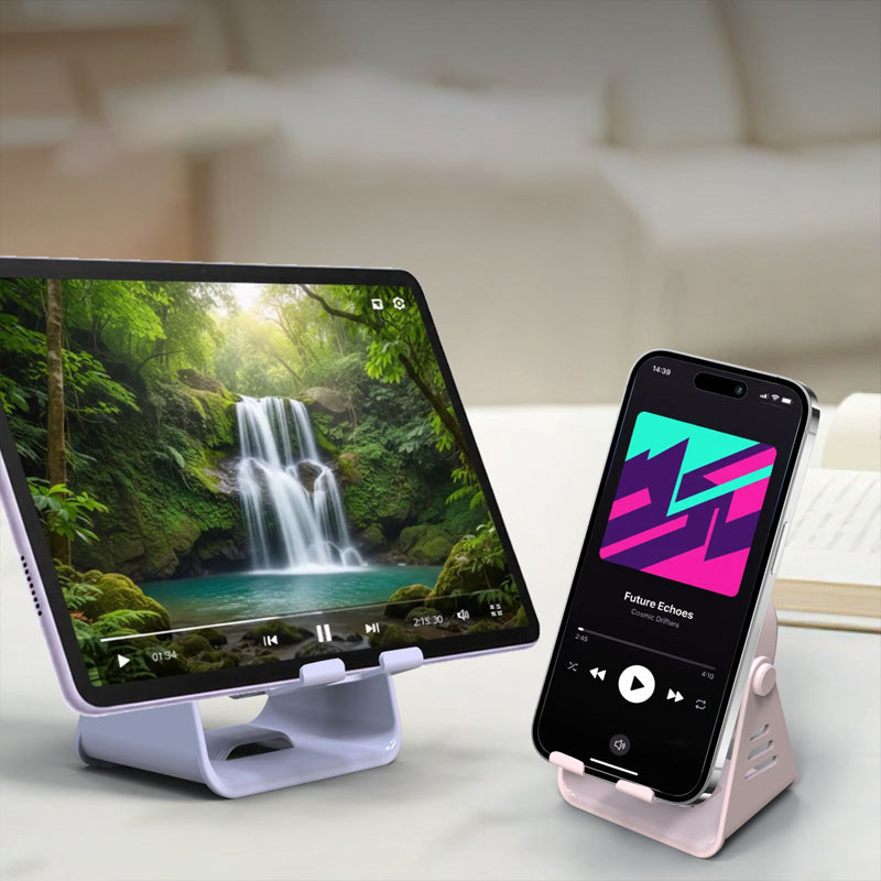 Support pour téléphone portable avec haut-parleur à induction